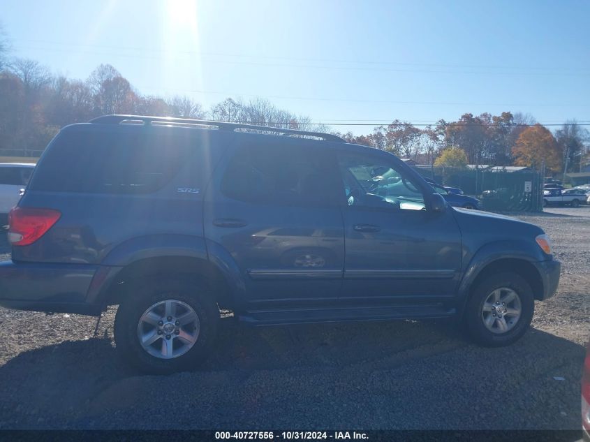 2006 Toyota Sequoia Sr5 V8 VIN: 5TDBT44AX6S276055 Lot: 40727556