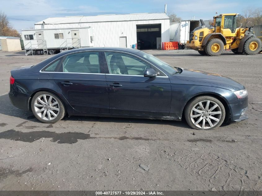 2013 Audi A4 2.0T Premium VIN: WAUFFAFL2DN034768 Lot: 40727577