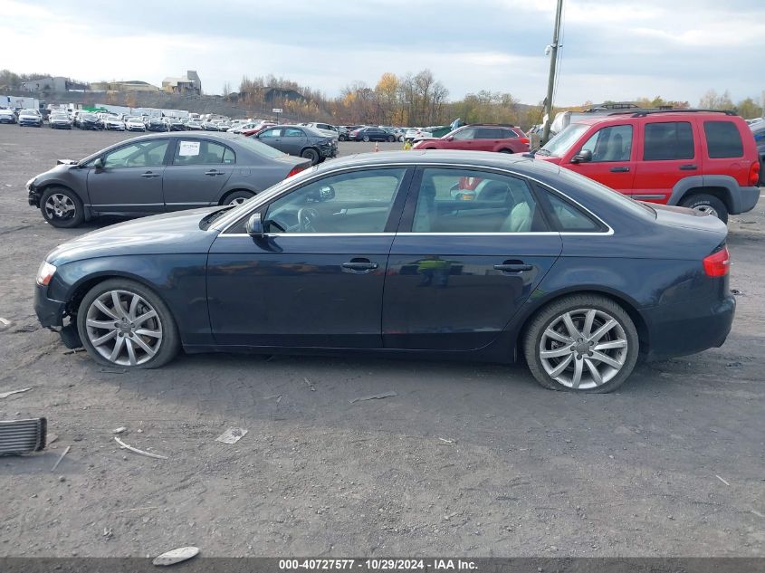 2013 Audi A4 2.0T Premium VIN: WAUFFAFL2DN034768 Lot: 40727577