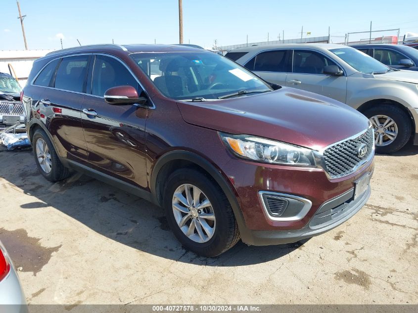 VIN 5XYPG4A55JG390147 2018 KIA Sorento, 3.3L Lx no.1