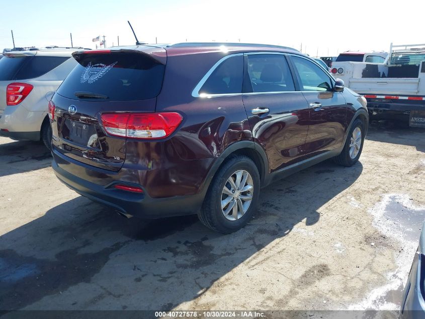 VIN 5XYPG4A55JG390147 2018 KIA Sorento, 3.3L Lx no.4