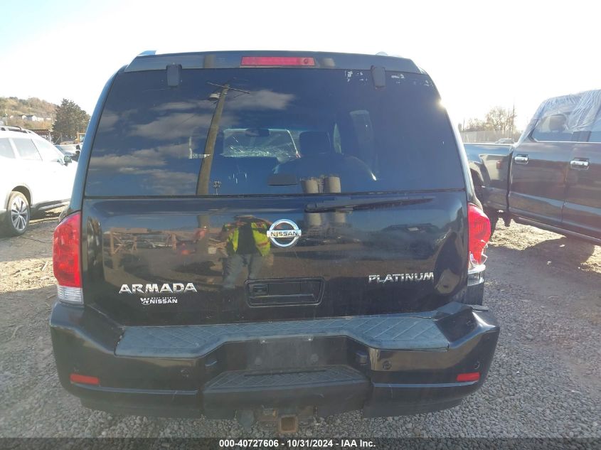 2010 Nissan Armada Platinum VIN: 5N1AA0NE1AN616781 Lot: 40727606