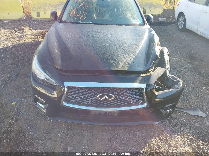 2019 Infiniti Q50 3.0T Luxe VIN: JN1EV7AR7KM552736 Lot: 40727626