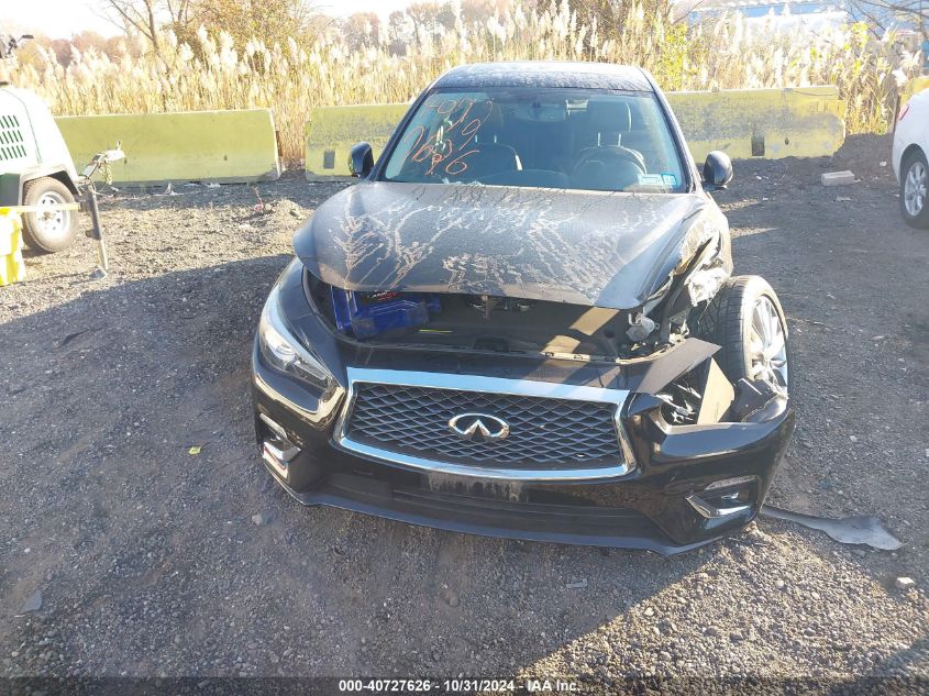 2019 Infiniti Q50 3.0T Luxe VIN: JN1EV7AR7KM552736 Lot: 40727626