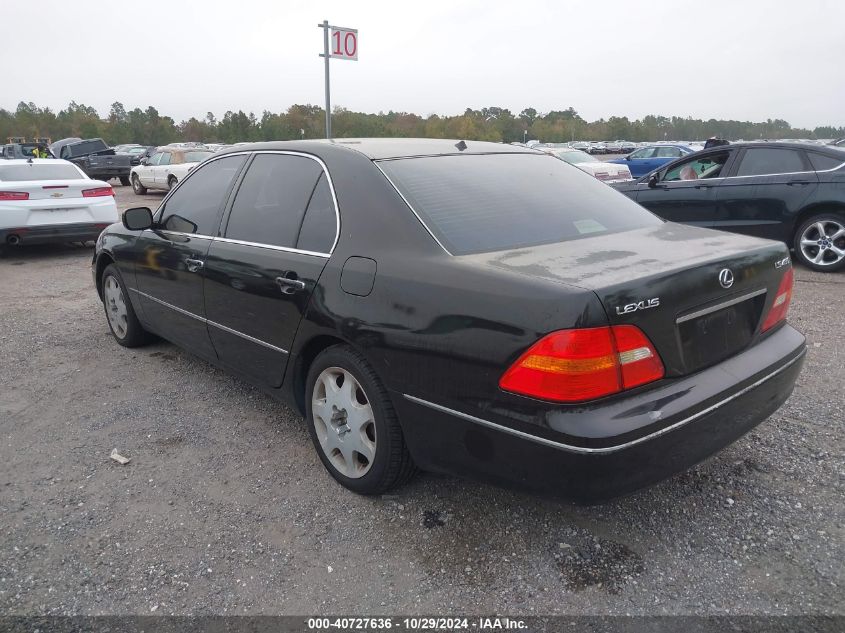 2002 Lexus Ls 430 VIN: JTHBN30F620082902 Lot: 40727636