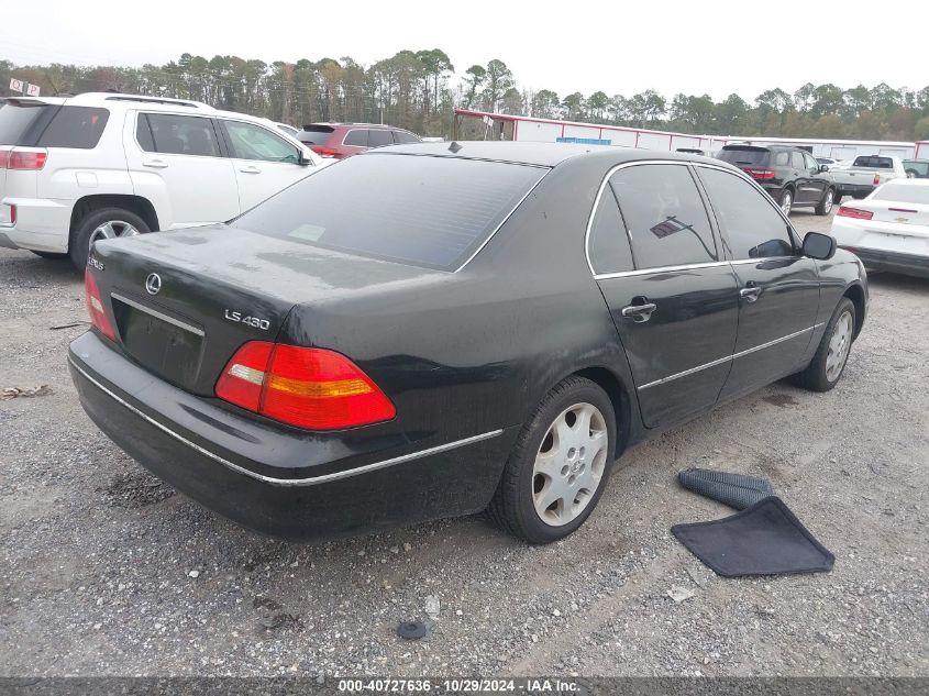 2002 Lexus Ls 430 VIN: JTHBN30F620082902 Lot: 40727636