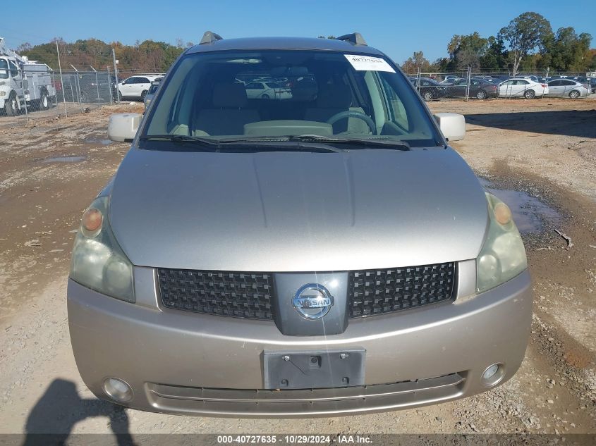 2006 Nissan Quest VIN: 5N1BV28U76N102111 Lot: 40727635