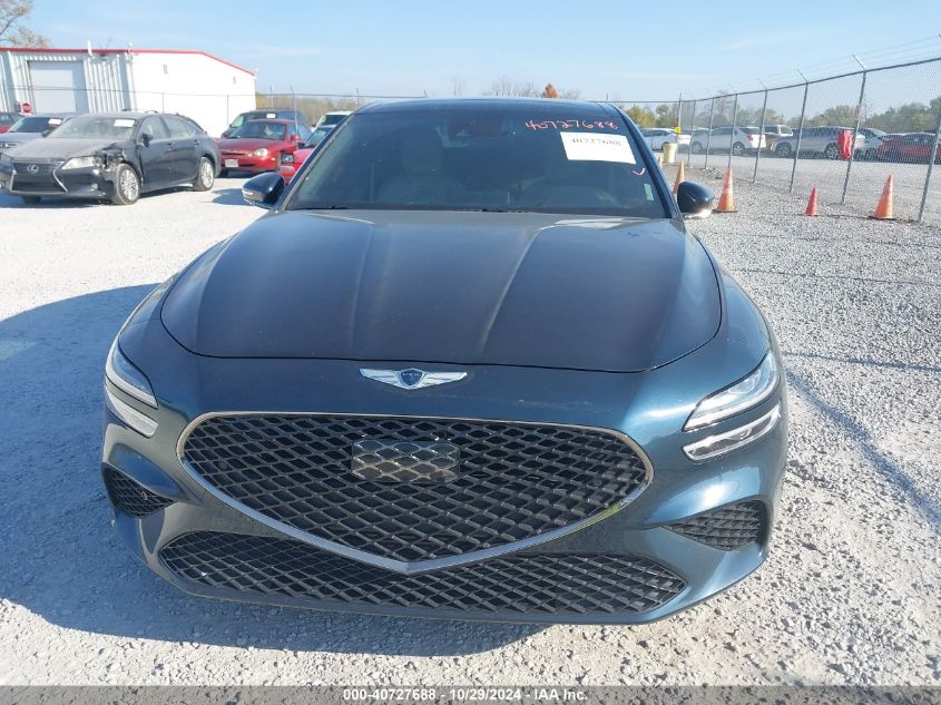 2022 Genesis G70 3.3T Awd VIN: KMTG54TE8NU095696 Lot: 40727688