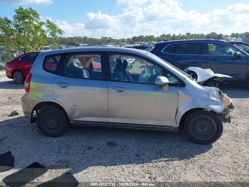 2007 Honda Fit VIN: JHMGD38407S025795 Lot: 40727732