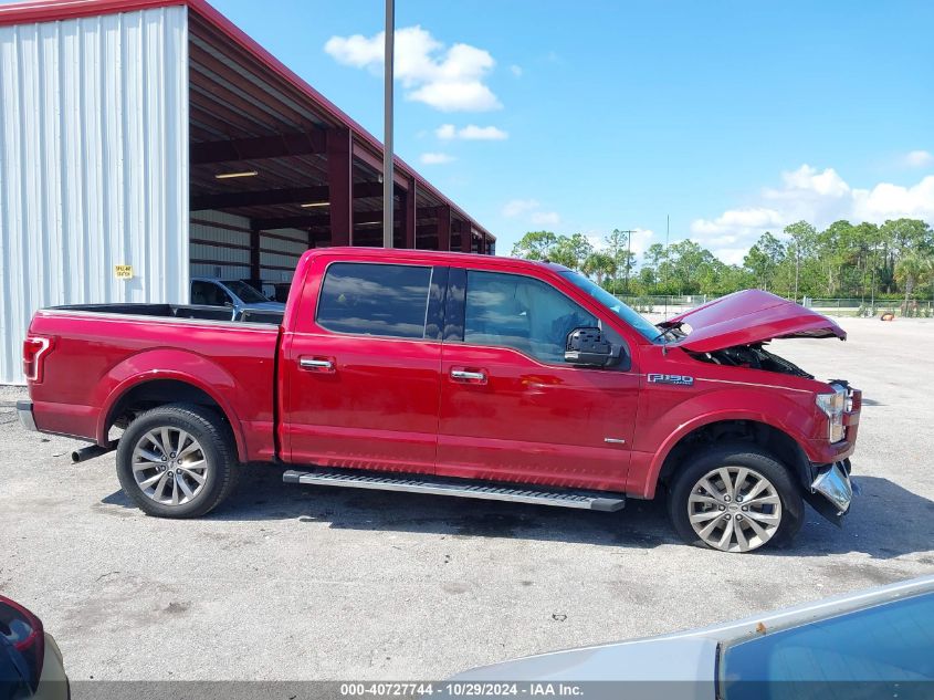 2017 FORD F-150 LARIAT - 1FTEW1CG7HFC78051