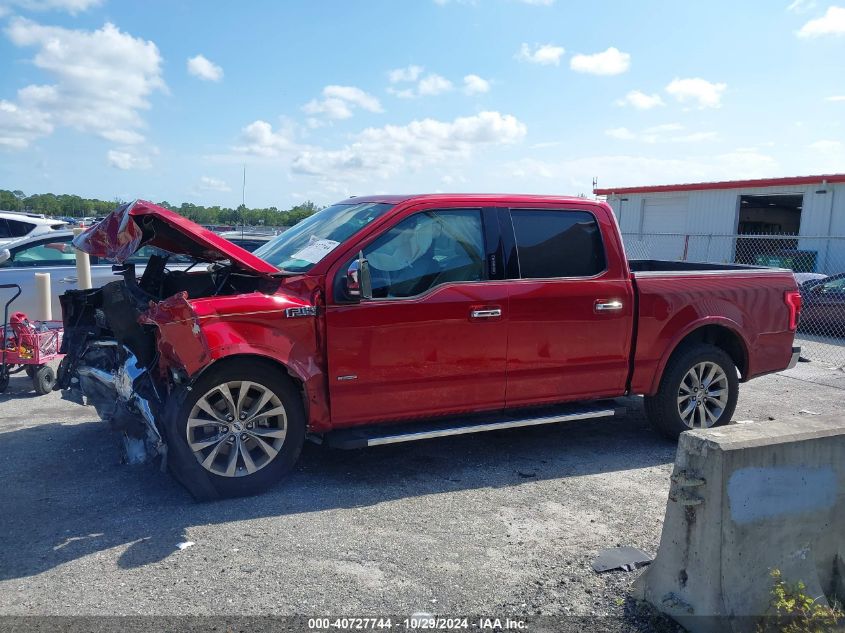 2017 FORD F-150 LARIAT - 1FTEW1CG7HFC78051