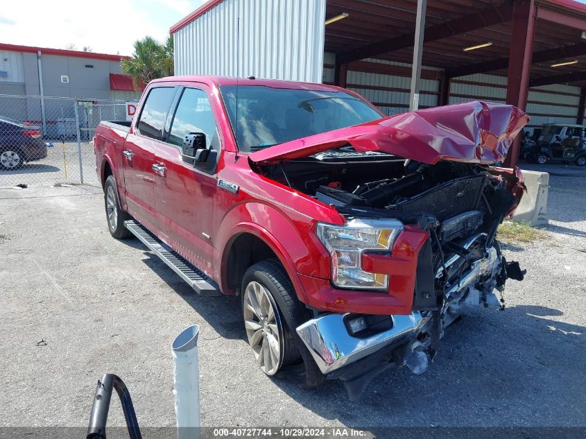 VIN 1FTEW1CG7HFC78051 2017 Ford F-150, Lariat no.1