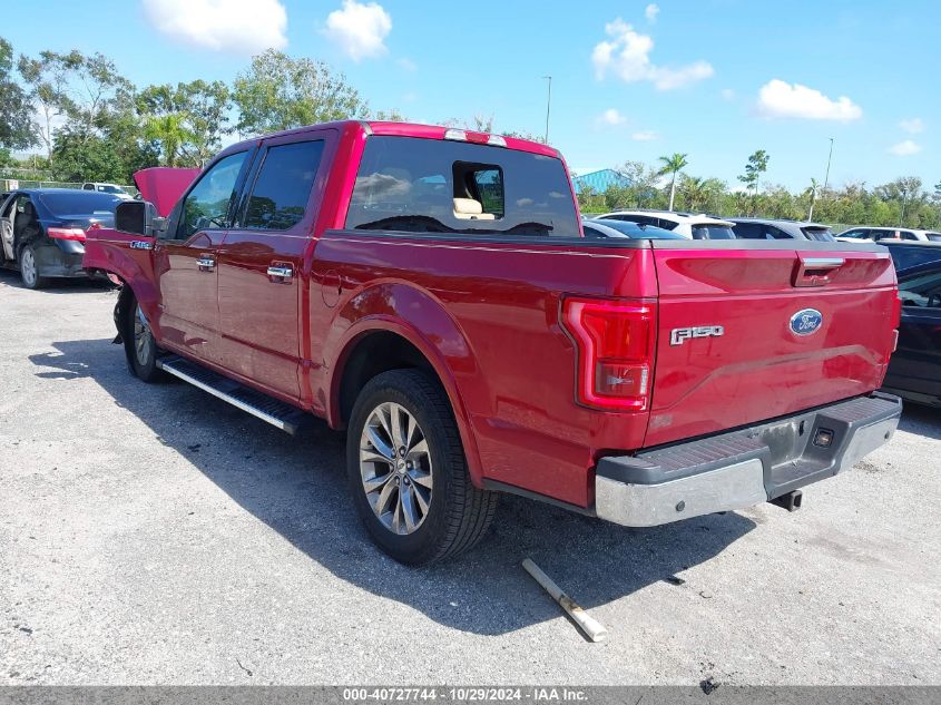 2017 FORD F-150 LARIAT - 1FTEW1CG7HFC78051