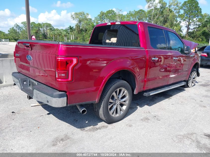 2017 FORD F-150 LARIAT - 1FTEW1CG7HFC78051