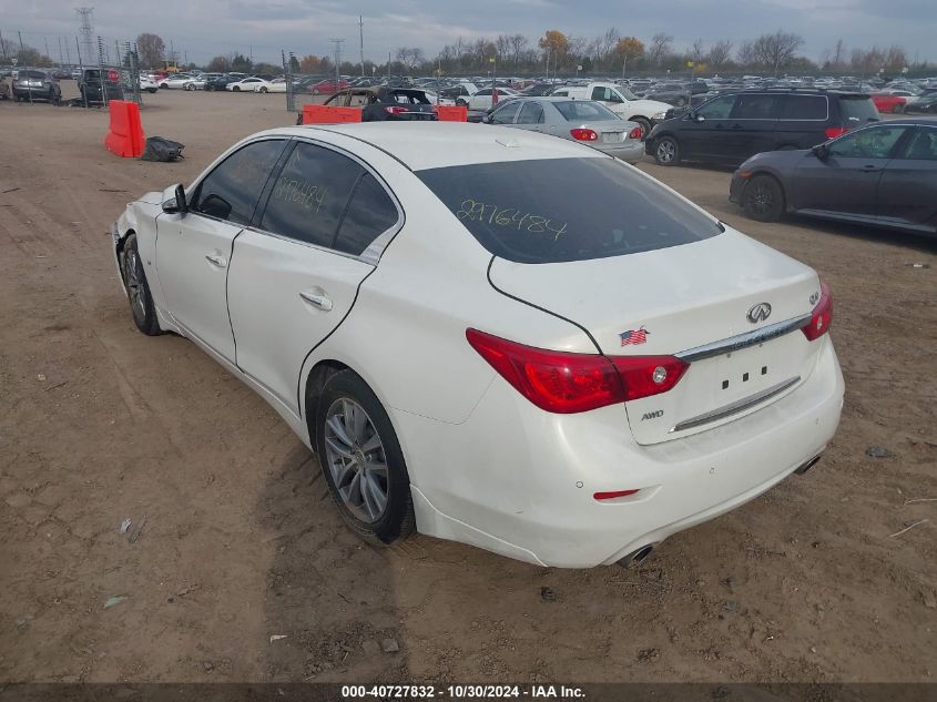 VIN JN1BV7AR1FM403229 2015 Infiniti Q50, Premium no.3