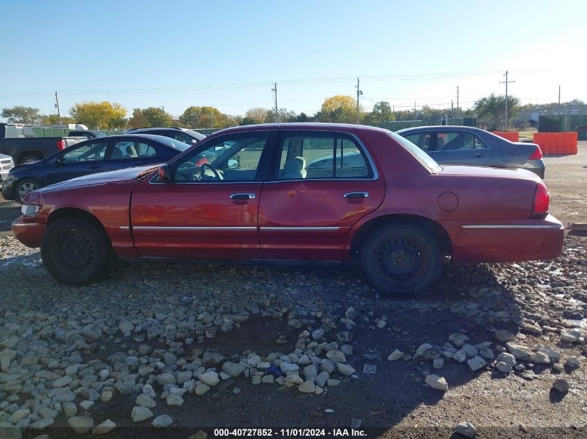 2001 Mercury Grand Marquis Gs VIN: 2MEFM74WX1X619597 Lot: 40727852