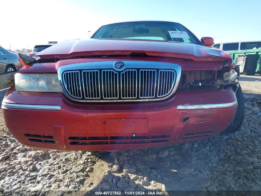 2001 Mercury Grand Marquis Gs VIN: 2MEFM74WX1X619597 Lot: 40727852