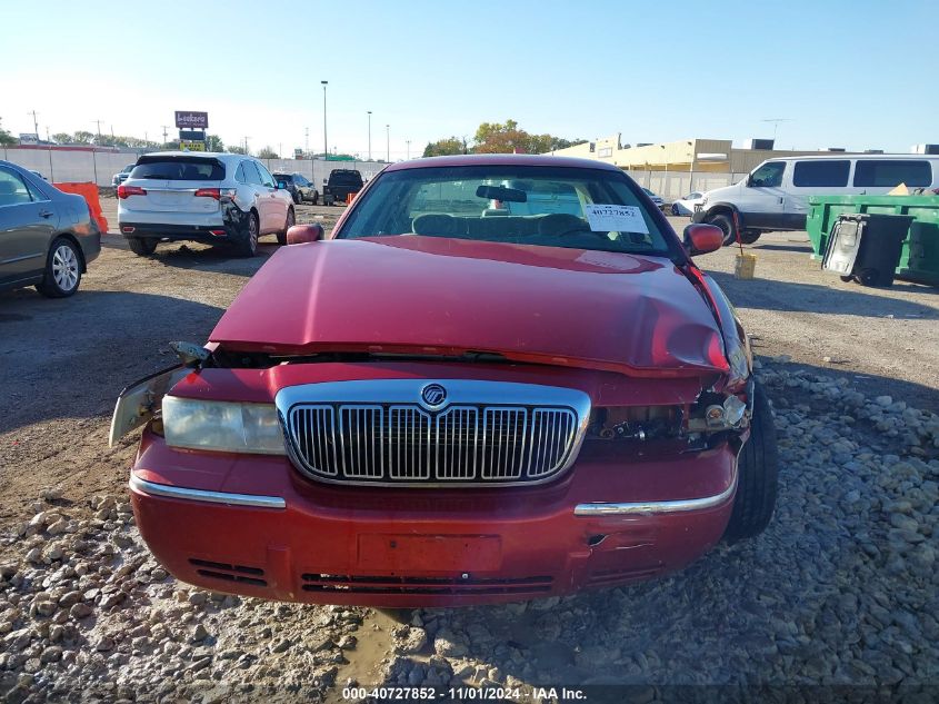 2001 Mercury Grand Marquis Gs VIN: 2MEFM74WX1X619597 Lot: 40727852