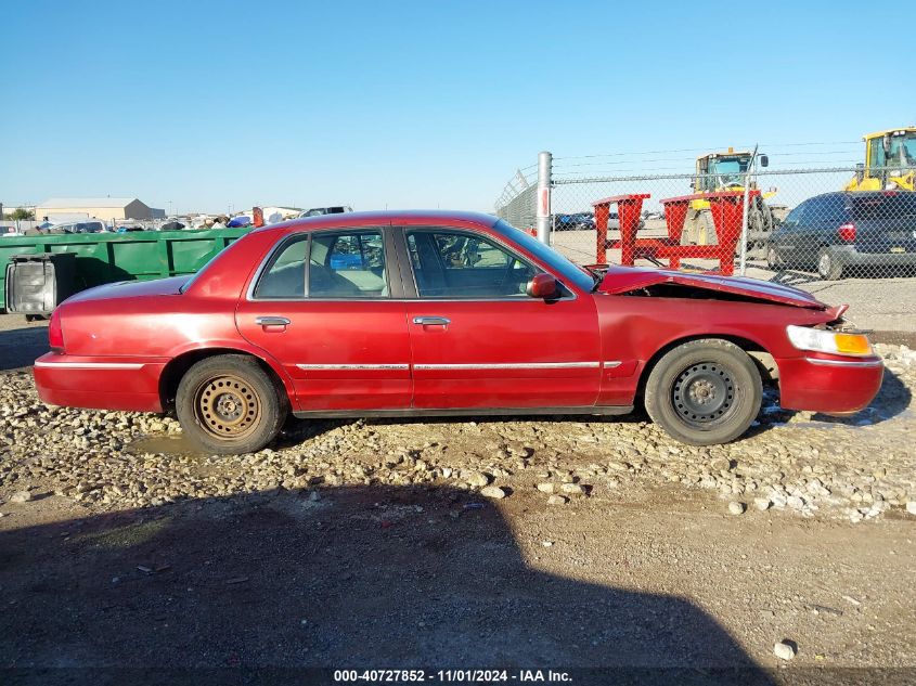 2001 Mercury Grand Marquis Gs VIN: 2MEFM74WX1X619597 Lot: 40727852