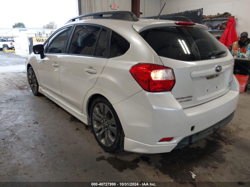 2013 SUBARU IMPREZA 2.0I SPORT PREMIUM - JF1GPAL69DH827198