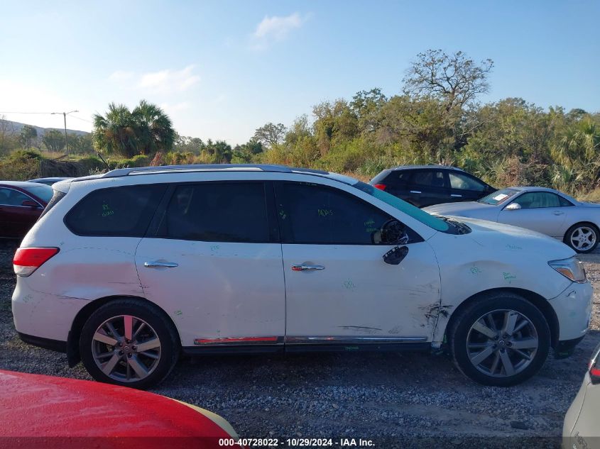 2016 Nissan Pathfinder Platinum VIN: 5N1AR2MN8GC604833 Lot: 40728022