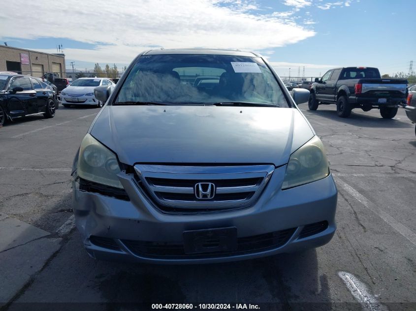 2006 Honda Odyssey Ex-L VIN: 5FNRL38636B056596 Lot: 40728060