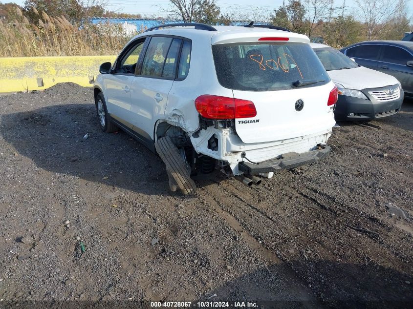 2017 VOLKSWAGEN TIGUAN 2.0T S - WVGBV7AX6HK000613