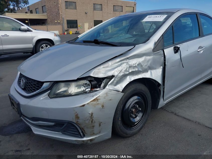 2015 Honda Civic Lx VIN: 2HGFB2F58FH515014 Lot: 40728157