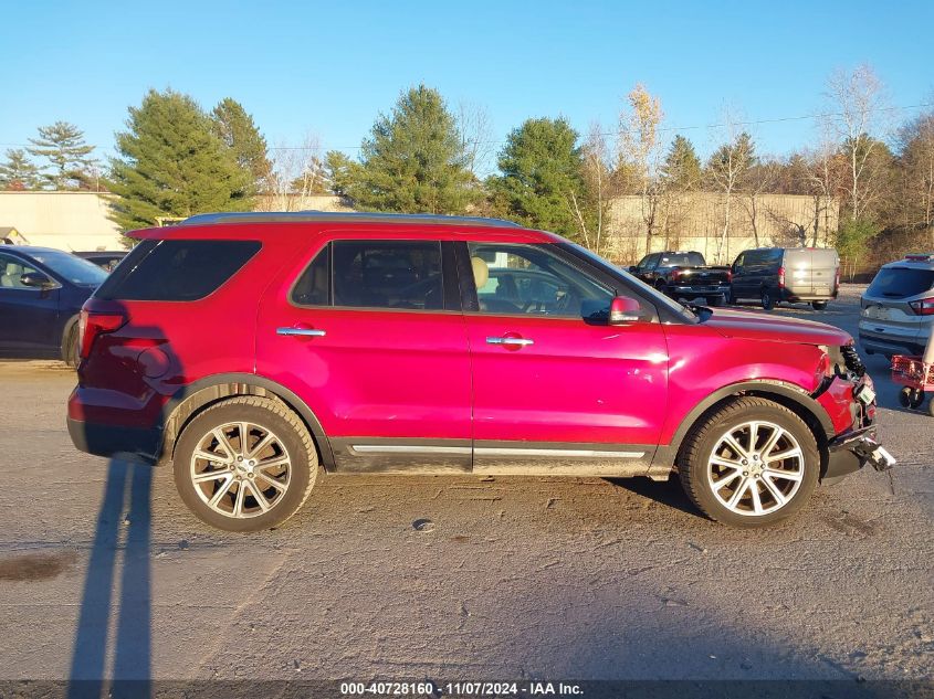 2017 Ford Explorer Limited VIN: 1FM5K8FH2HGA65619 Lot: 40728160