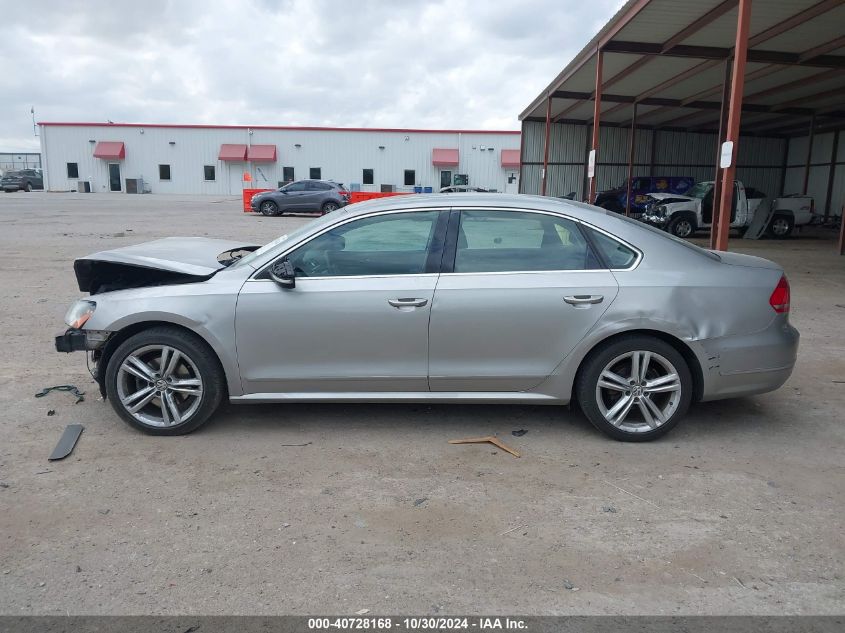 2013 Volkswagen Passat 2.0L Tdi Sel Premium VIN: 1VWCN7A3XDC065150 Lot: 40728168