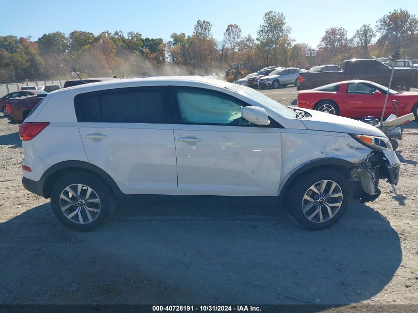 2016 Kia Sportage Lx VIN: KNDPB3AC3G7837572 Lot: 40728191