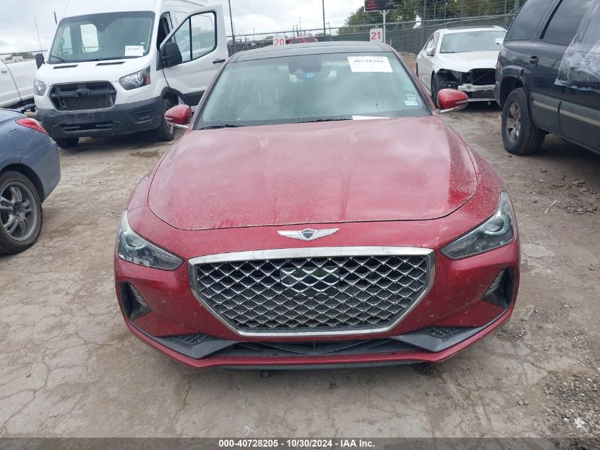 2019 Genesis G70 2.0T Advanced VIN: KMTG34LA0KU019646 Lot: 40728205