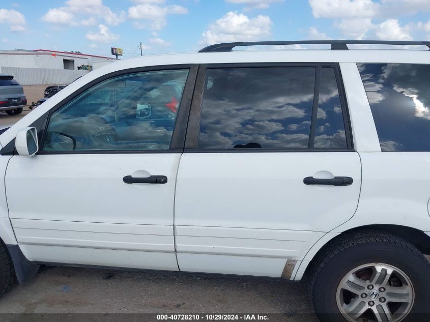 2005 Honda Pilot Ex-L VIN: 5FNYF18695B064515 Lot: 40728210