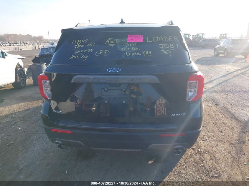 2022 Ford Explorer Xlt VIN: 1FMSK8DH4NGB52715 Lot: 40728227