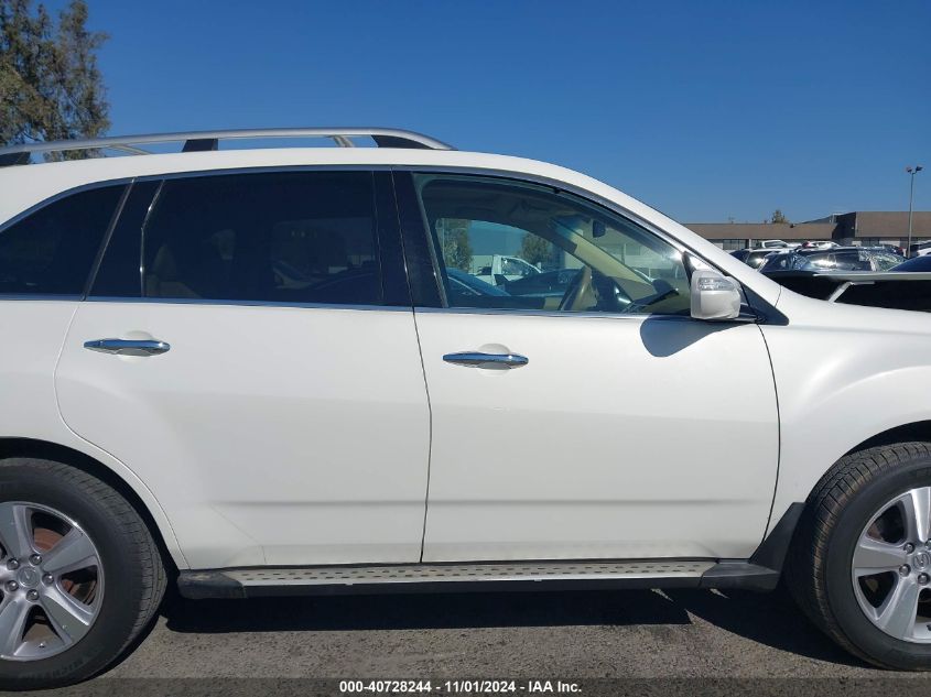 2013 Acura Mdx Technology Package VIN: 2HNYD2H42DH519864 Lot: 40728244