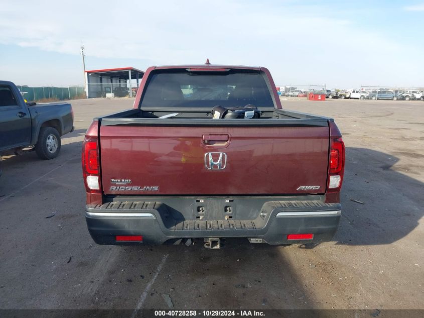 2017 Honda Ridgeline Rts VIN: 5FPYK3F44HB014061 Lot: 40728258