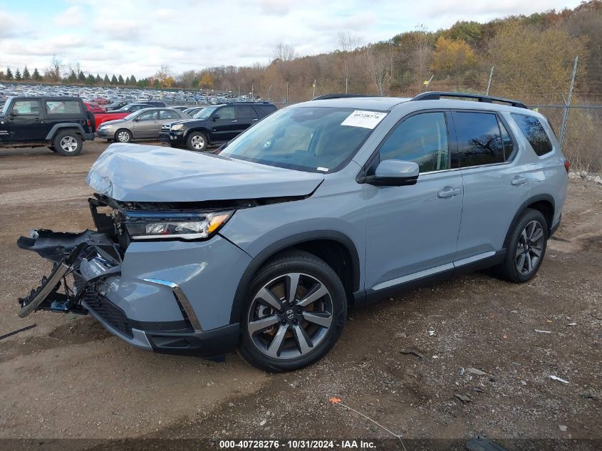 2023 Honda Pilot Awd Elite VIN: 5FNYG1H83PB013867 Lot: 40728276