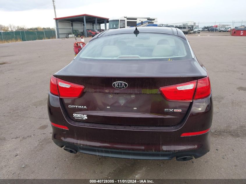 2015 Kia Optima Ex VIN: 5XXGN4A72FG462764 Lot: 40728305