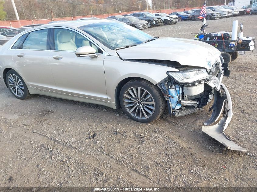 2017 Lincoln Mkz Select VIN: 3LN6L5C91HR655123 Lot: 40728311