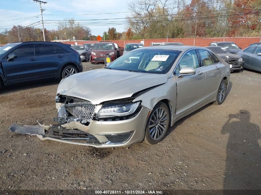 2017 Lincoln Mkz Select VIN: 3LN6L5C91HR655123 Lot: 40728311