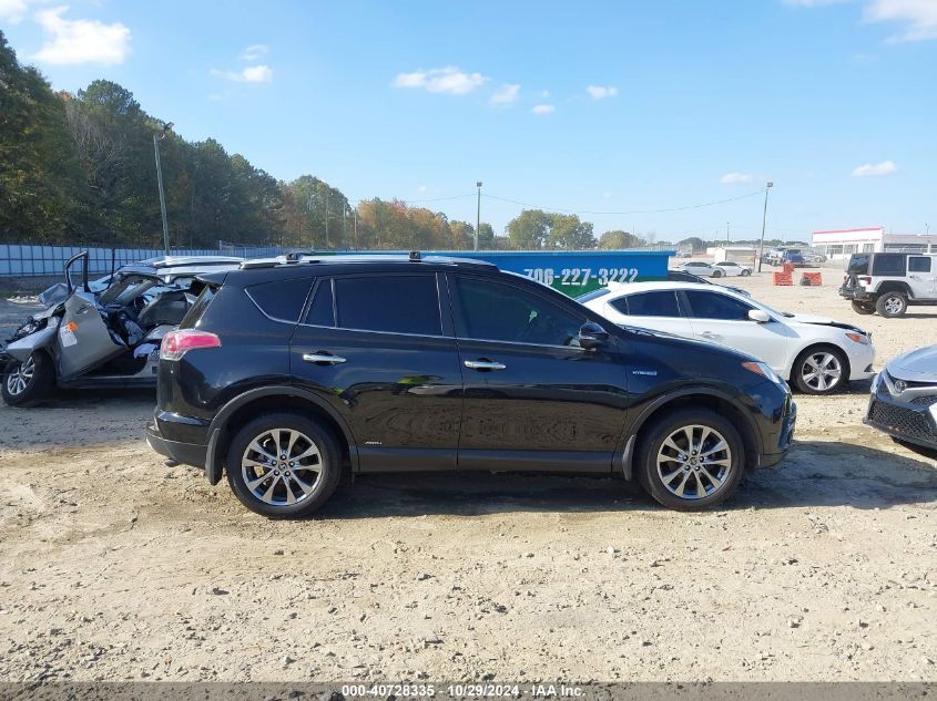 2016 Toyota Rav4 Hybrid Limited VIN: JTMDJREV6GD011661 Lot: 40728335