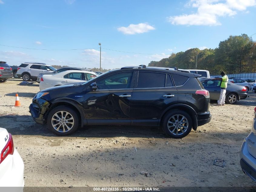 2016 Toyota Rav4 Hybrid Limited VIN: JTMDJREV6GD011661 Lot: 40728335