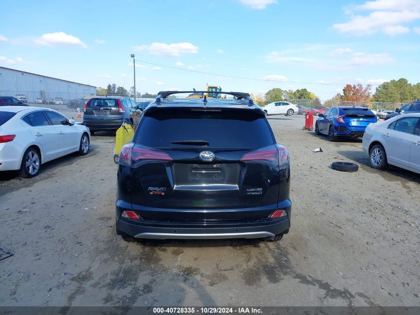 2016 Toyota Rav4 Hybrid Limited VIN: JTMDJREV6GD011661 Lot: 40728335