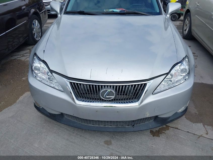 2009 Lexus Is 250 VIN: JTHBK262195096033 Lot: 40728346