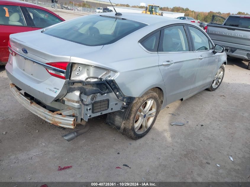 VIN 3FA6P0LU3JR206389 2018 Ford Fusion, Hybrid SE no.4