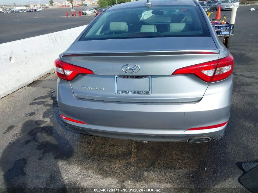 2015 Hyundai Sonata Se VIN: 5NPE24AF4FH178967 Lot: 40728371