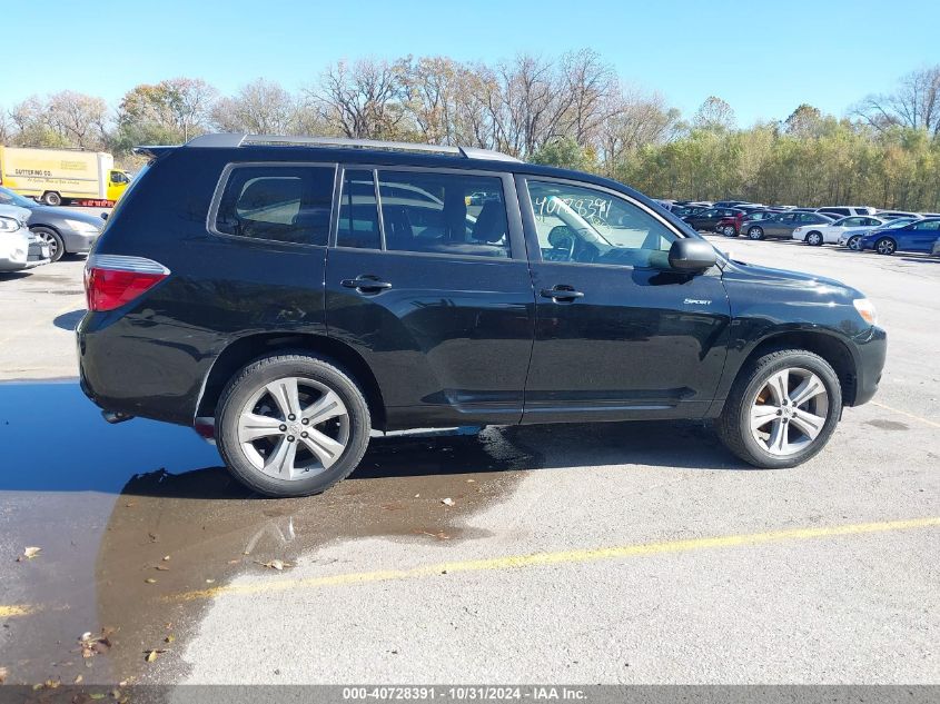 2008 Toyota Highlander Sport VIN: JTEES43A482056871 Lot: 40728391