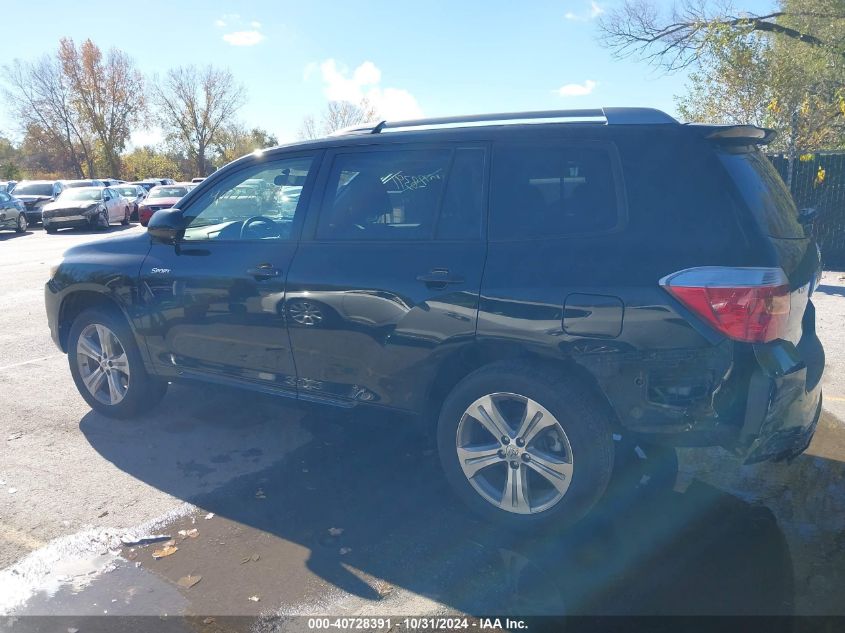 2008 Toyota Highlander Sport VIN: JTEES43A482056871 Lot: 40728391