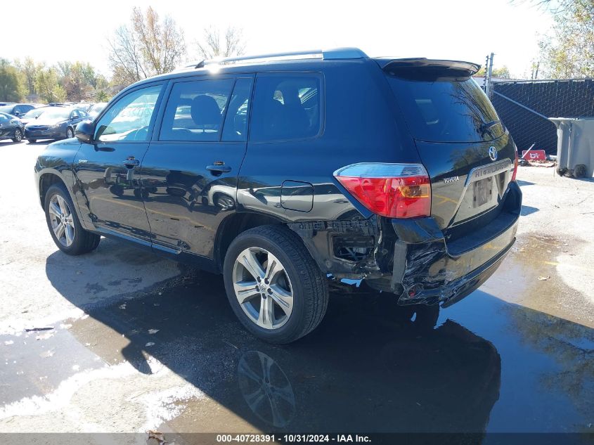 2008 Toyota Highlander Sport VIN: JTEES43A482056871 Lot: 40728391