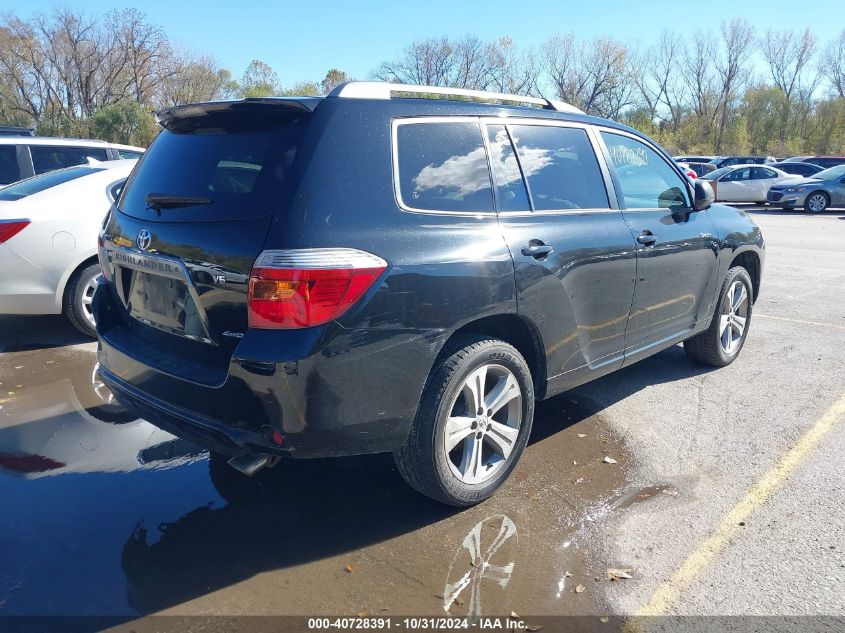 2008 Toyota Highlander Sport VIN: JTEES43A482056871 Lot: 40728391